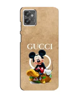Чехол для Motorola MOTO G32 с картинкой «Микки Маус Gucci — крафт»