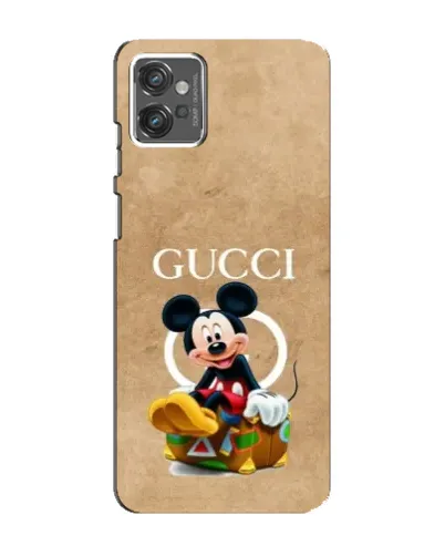 Чехол для Motorola MOTO G32 с картинкой «Микки Маус Gucci — крафт» Чехол для Motorola MOTO G32 с картинкой «Микки Маус Gucci — крафт»