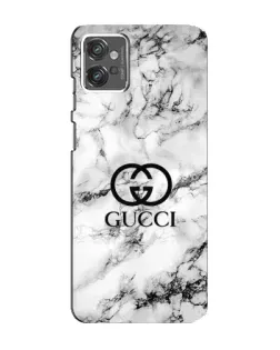 Чехол для Motorola MOTO G32 с картинкой «Gucci — мраморный шик»