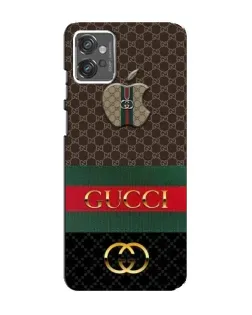 Чехол для Motorola MOTO G32 с картинкой «Gucci — брендированный десерт»