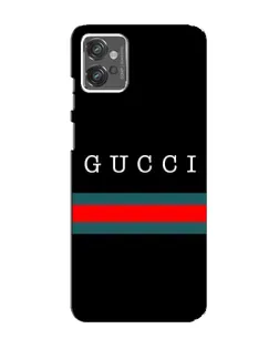 Чехол для Motorola MOTO G32 с картинкой «Gucci — красный пояс»
