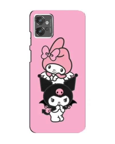 Чехол для Motorola MOTO G32 с картинкой «My Melody и Kuromi» Чехол для Motorola MOTO G32 с картинкой «My Melody и Kuromi»