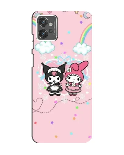 Чехол для Motorola MOTO G32 с картинкой «My Melody и Kuromi» Чехол для Motorola MOTO G32 с картинкой «My Melody и Kuromi»