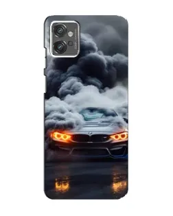 Чехол для Motorola MOTO G32 с картинкой «BMW в дыму»