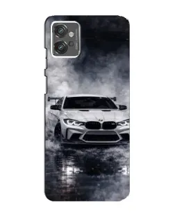 Чехол для Motorola MOTO G32 с картинкой «BMW сквозь туман»