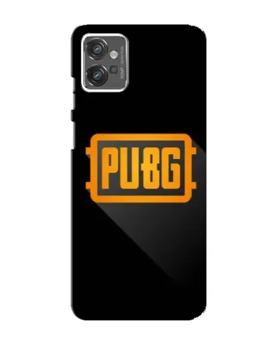 Чехол для Motorola MOTO G32 с картинкой «PUBG — рамка лого»
