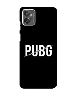 Чехол для Motorola MOTO G32 с картинкой «PUBG — белый логотип»