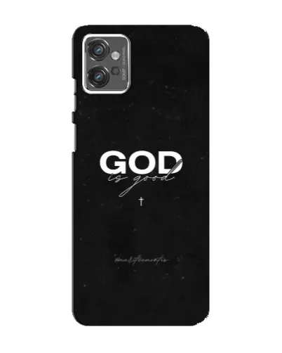 Чехол для Motorola MOTO G32 с картинкой «GOD — Бог над всем»