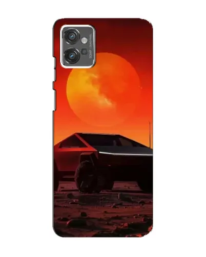 Чехол для Motorola MOTO G32 с картинкой «Cybertruck на Марсе»
