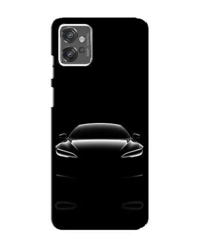Чехол для Motorola MOTO G32 с картинкой «Силуэт Tesla Night»