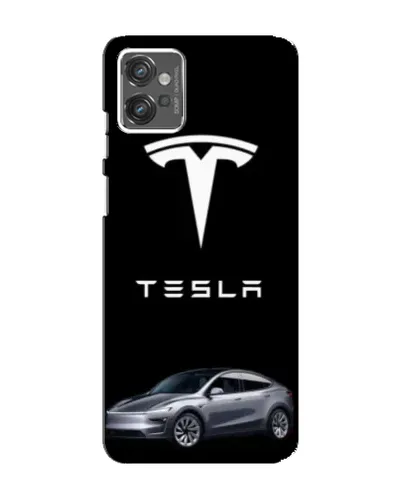 Чехол для Motorola MOTO G32 с картинкой «Tesla Model Y»