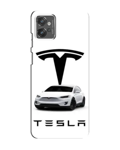 Чехол для Motorola MOTO G32 с картинкой «Tesla White Style»