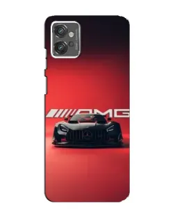 Чехол для Motorola MOTO G32 с картинкой «Mercedes AMG — красная линия»