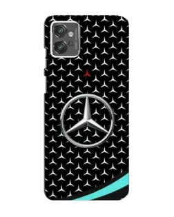Чехол для Motorola MOTO G32 с картинкой «Mercedes — бирюзовый акцент»