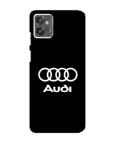 Чехол для Motorola MOTO G32 с картинкой «Классическое лого Audi»