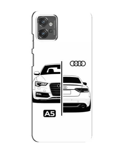 Чехол для Motorola MOTO G32 с картинкой «Audi — контрастный дизайн»