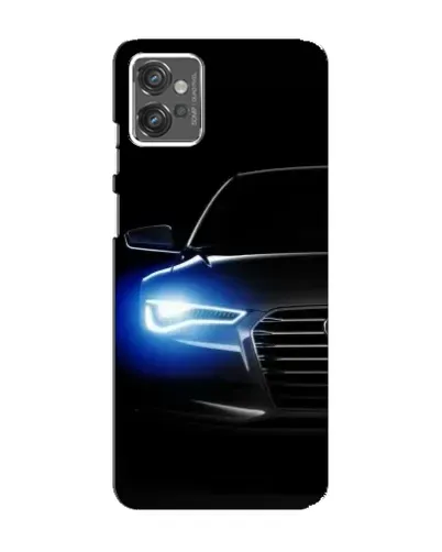 Чехол для Motorola MOTO G32 с картинкой «Неоновый взгляд Audi»