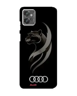 Чехол для Motorola MOTO G32 с картинкой «Графика — пантера и Audi»