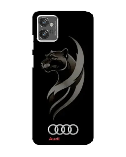 Чехол для Motorola MOTO G32 с картинкой «Графика — пантера и Audi»