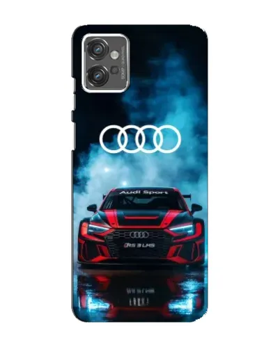 Чехол для Motorola MOTO G32 с картинкой «Audi Sport — неон»