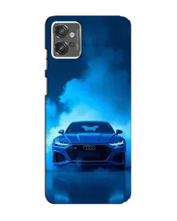 Чехол для Motorola MOTO G32 с картинкой «Audi — голубая энергия»