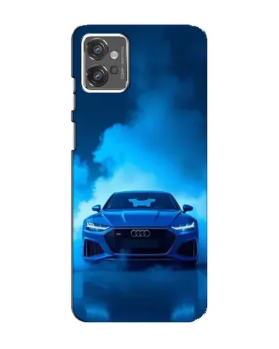 Чехол для Motorola MOTO G32 с картинкой «Audi — голубая энергия»
