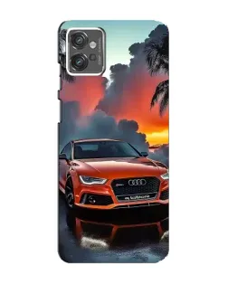 Чехол для Motorola MOTO G32 с картинкой «Audi — закат»