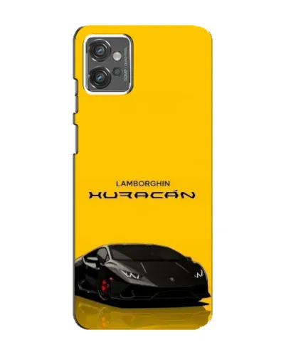 Чехол для Motorola MOTO G32 с картинкой «Lamborghini Huracan черный»