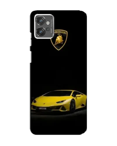 Чехол для Motorola MOTO G32 с картинкой «Lamborghini желтый акцент»