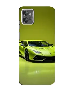 Чехол для Motorola MOTO G32 с картинкой «Салатовый Lamborghini Huracan»