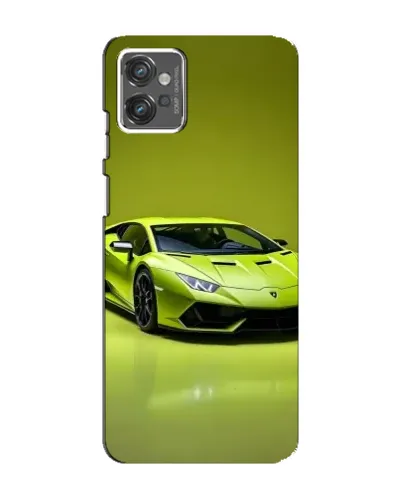 Чехол для Motorola MOTO G32 с картинкой «Салатовый Lamborghini Huracan»