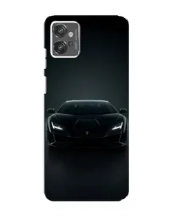 Чехол для Motorola MOTO G32 с картинкой «Черный Lamborghini Aventador»