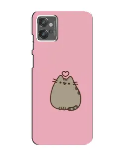 Чехол для Motorola MOTO G32 с картинкой «Pusheen сердце»