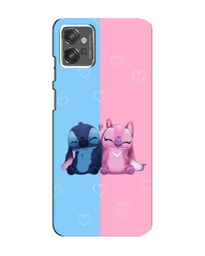 Чехол для Motorola MOTO G32 с картинкой «Stitch и Angel Love» Чехол для Motorola MOTO G32 с картинкой «Stitch и Angel Love»