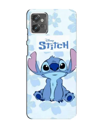 Чехол для Motorola MOTO G32 с картинкой «Stitch среди цветов» Чехол для Motorola MOTO G32 с картинкой «Stitch среди цветов»