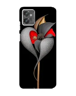 Чохол для Motorola MOTO G32 з картинкою «Срібна фантазійна квітка»