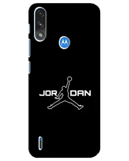 Чехол для Motorola E7 Power с картинкой «Nike Pink Swirl»