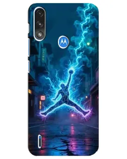 Чохол для Motorola E7 Power з картинкою «Jordan Gold Jumpman»