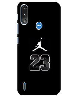 Чехол для Motorola E7 Power с картинкой «Jordan Flight 23»