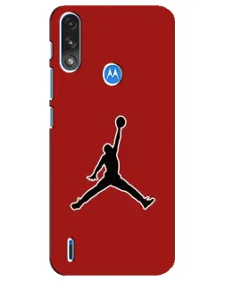 Чехол для Motorola E7 Power с картинкой «Jordan Red Back»