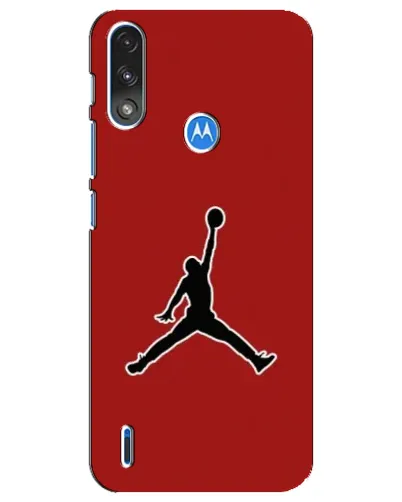 Чехол для Motorola E7 Power с картинкой «Jordan Red Back»