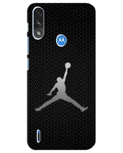 Чехол для Motorola E7 Power с картинкой «Jordan Dark Carbon»