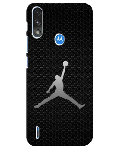 Чехол для Motorola E7 Power с картинкой «Jordan Dark Carbon»