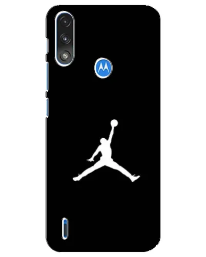 Чехол для Motorola E7 Power с картинкой «Jordan Silhouette»