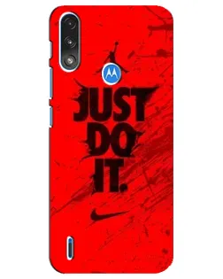 Чехол для Motorola E7 Power с картинкой «Nike Just Do It»