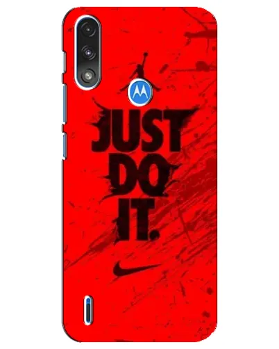 Чехол для Motorola E7 Power с картинкой «Nike Just Do It»