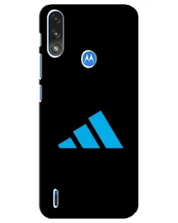 Чехол для Motorola E7 Power с картинкой «Adidas Cyan Logo»
