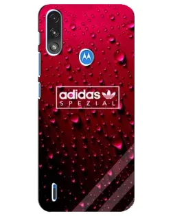 Чехол для Motorola E7 Power с картинкой «Adidas Gold Marble»