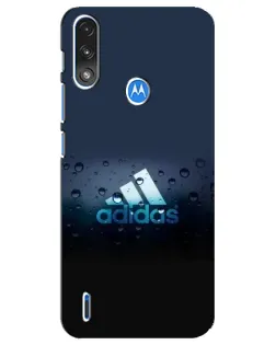 Чехол для Motorola E7 Power с картинкой «Adidas Water Drops»
