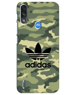 Чехол для Motorola E7 Power с картинкой «Милитари стиль Adidas»